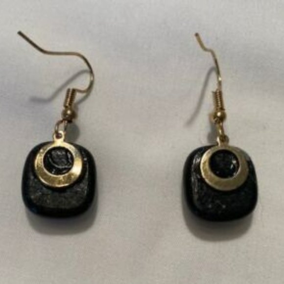 "Handmade" Peacock Design "Dichoric" Glass Earrings (JM001) - Picture 5 of 5